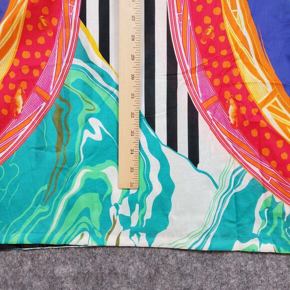 Ammara Khan Kaftan Womens Large Multicolor Artsy Art to Wear Tunic Pakistan - Picture 11 of 12